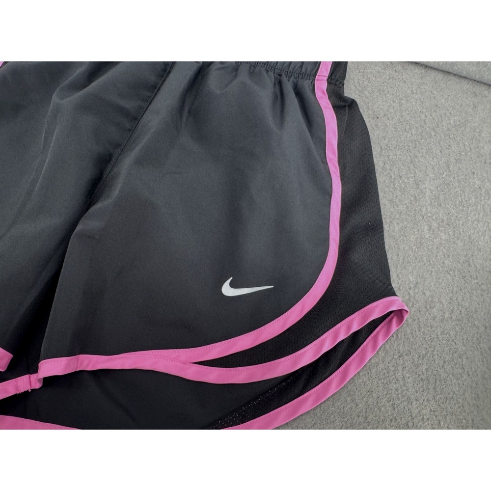 Nike Tempo Running Shorts Womens Size XS Dri-FIT Pink Black Brief-Lined Active - Picture 2 of 13